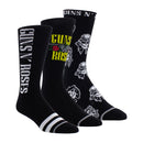 Guns N' Roses Socks - 3 Pack