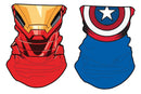 Marvel 2 Pc Gaiter Set Iron Man + Captain America Neck & Face PPE Accessory - Flashpopup.com