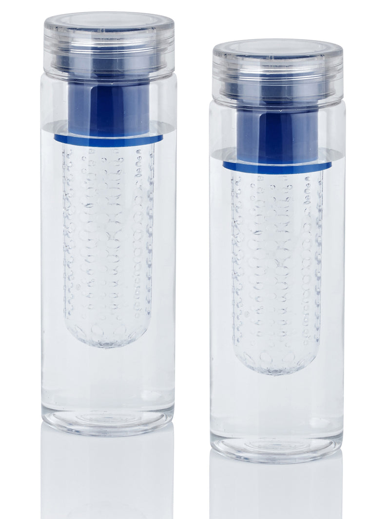 2 Pack Infuze H2O - Infuser Water Bottle - Blue 24oz - Flashpopup.com