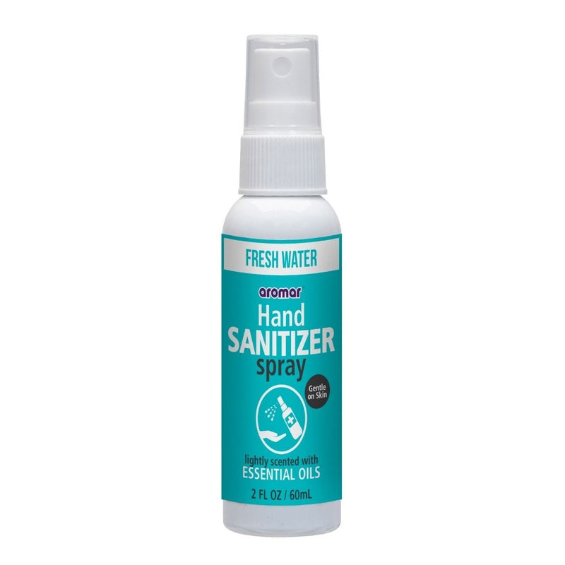 Aromar 2pk Hand Sanitizer Spray Fresh Water - Scented with Essential Oils - 2oz - Flashpopup.com
