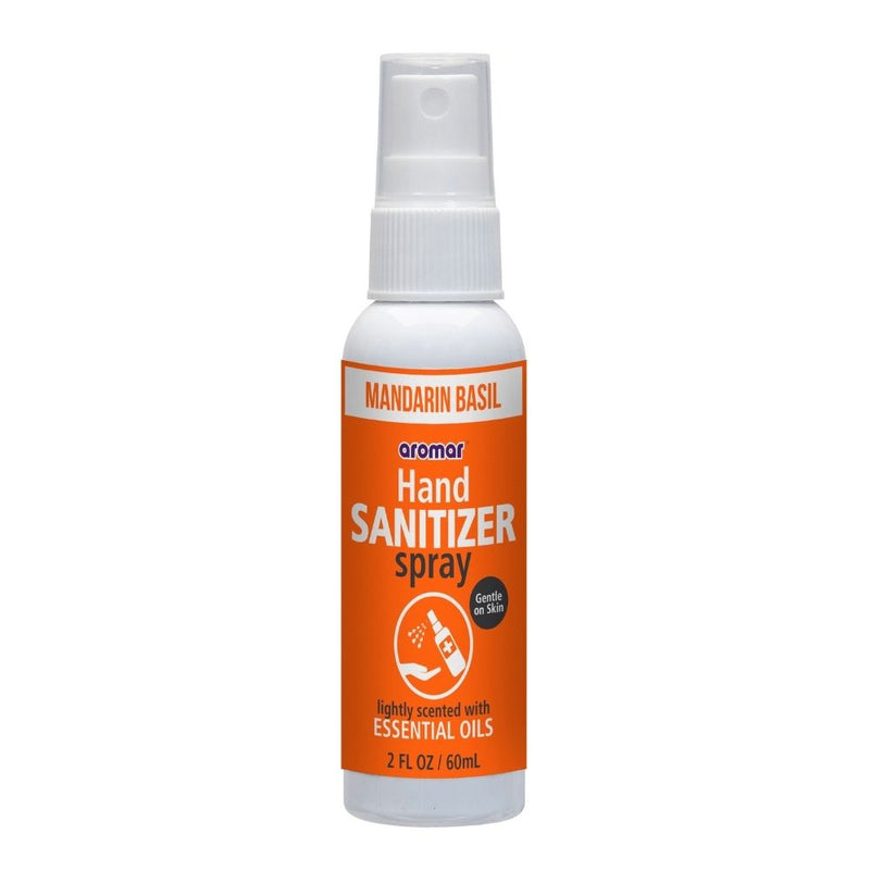 Aromar 2pk Hand Sanitizer Spray Mandarin Basil - Scented with Essential Oils - 2oz - Flashpopup.com