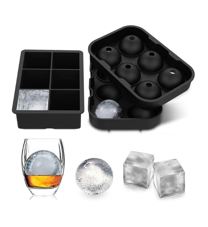 Ice Tray 2 Pack, Squares, Balls Modeling Chocolate & Ice - Flashpopup.com