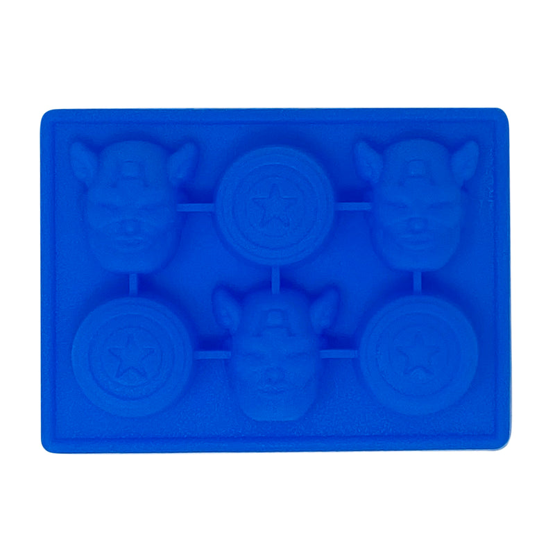 Ice Tray Captain America with Shield Modeling Chocolate & Ice - Flashpopup.com