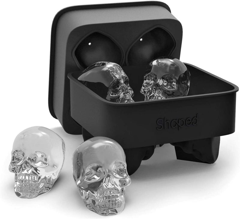 Ice Tray 3D Skull Modeling Chocolate & Ice - Flashpopup.com