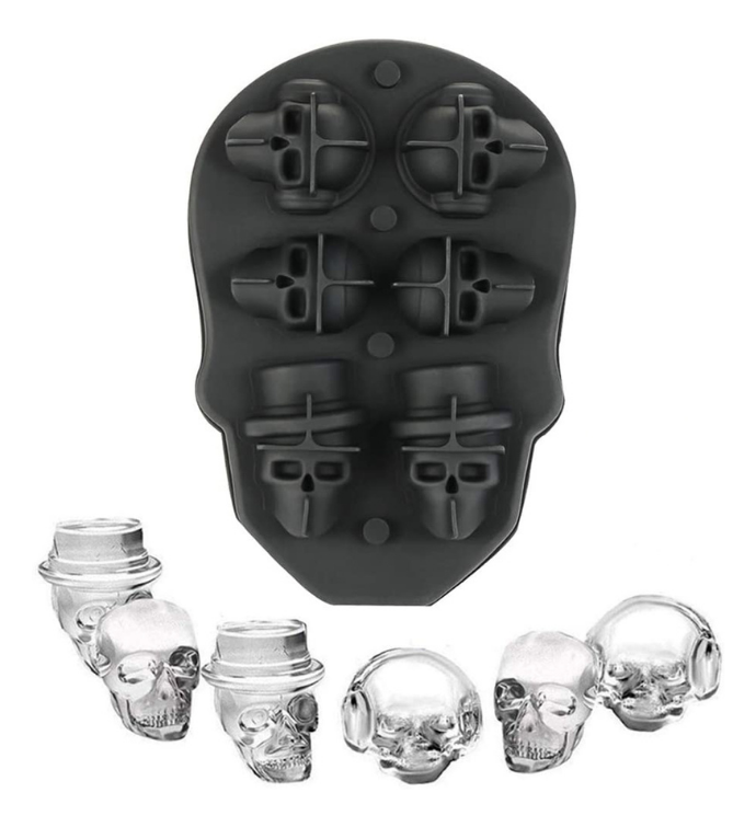 Ice Tray Big Skull Mini Skulls Modeling Chocolate & Ice - Flashpopup.com