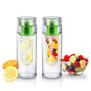 2 Pack Infuze H2O - Infuser Water Bottle - Green 24oz - Flashpopup.com