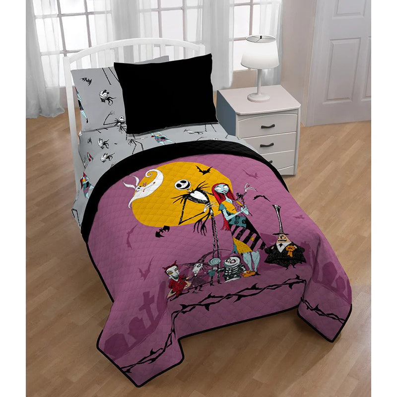 Nightmare Before Christmas - Twin/Full Quilted Bedspread and Sham Set - Flashpopup.com