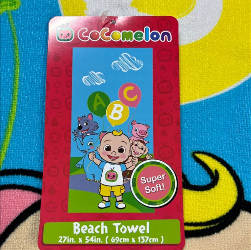 Cocomelon Beach Towel - 27 in. x 54 in. - Flashpopup.com