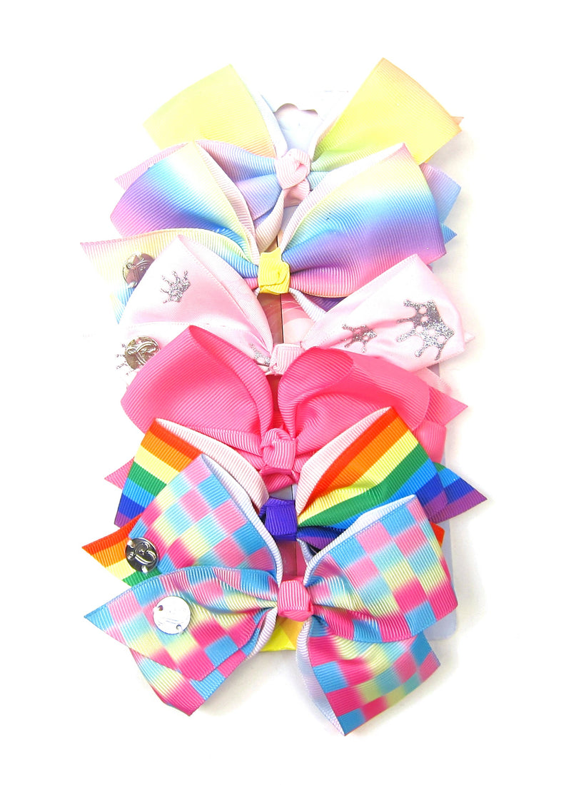 Jojo Siwa 6-Piece Assorted Bow Set, Cutie Assorted Colors - Flashpopup.com