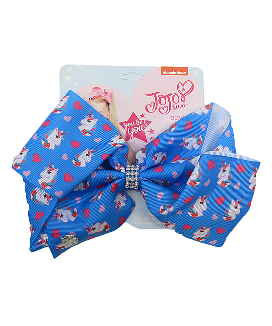 Jojo Siwa Hair Bow Blue Unicorn - Flashpopup.com