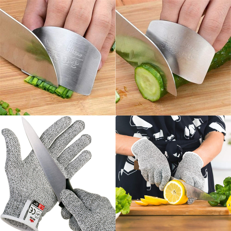 Finger Guard & No Cut Glove - Medium or Large - Flashpopup.com