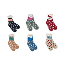 Sherpa Footy Socks, Non Slip Bottom - Kitty - Flashpopup.com