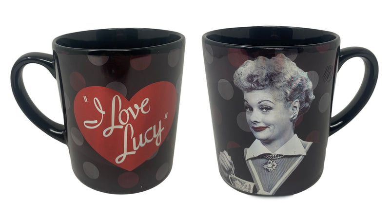 "I Love Lucy" Black Metallic Mug