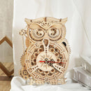 DIY 3D Moving Gears Puzzle - Owl Clock - 161 pcs - Flashpopup.com