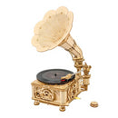 DIY 3D Moving Gears Puzzle - Classic Gramophone - 424 pcs - Flashpopup.com