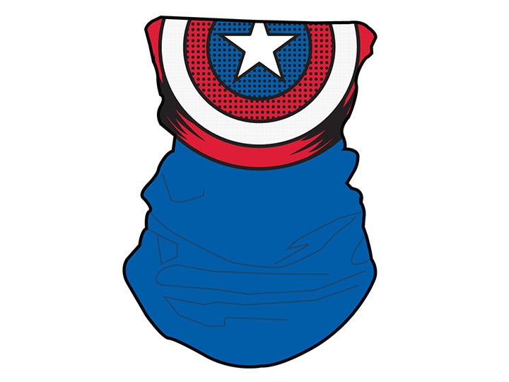 Marvel Captain America Neck & Face Gaiter PPE  Accessory - Flashpopup.com