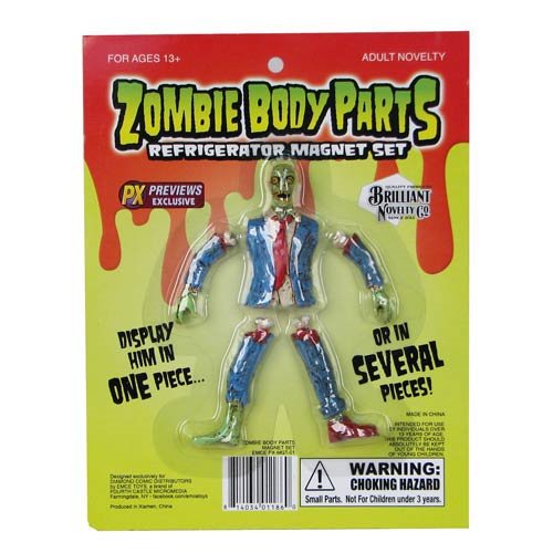 3pk Collectible  Halloween Zombie Magnets - Flashpopup.com