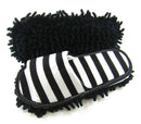 Slippers Mop Medium, Black White Stripe - Flashpopup.com