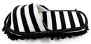 Slippers Mop Medium, Black White Stripe - Flashpopup.com
