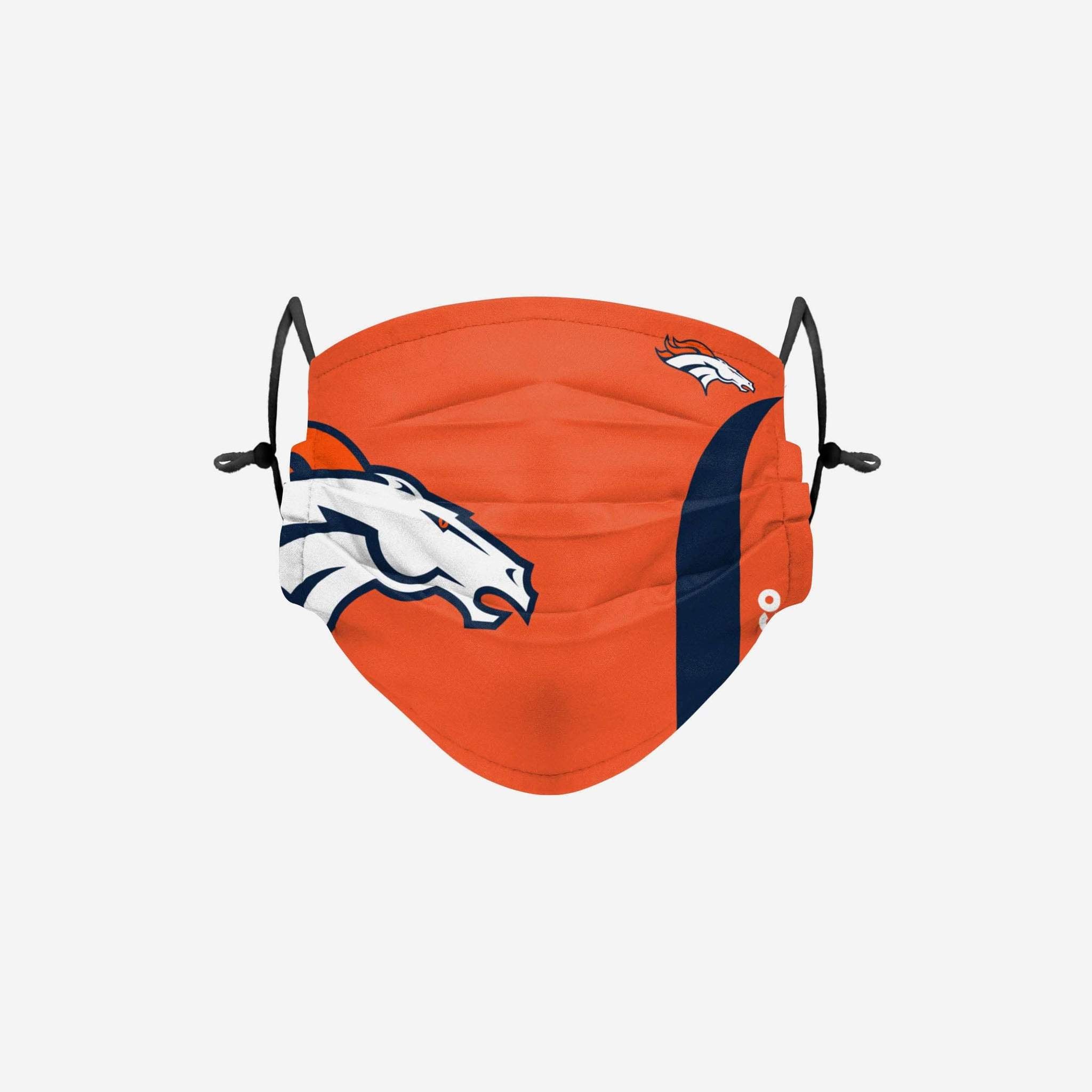 NFL Denver Broncos Face Mask On-Field Sideline, 100% Cotton