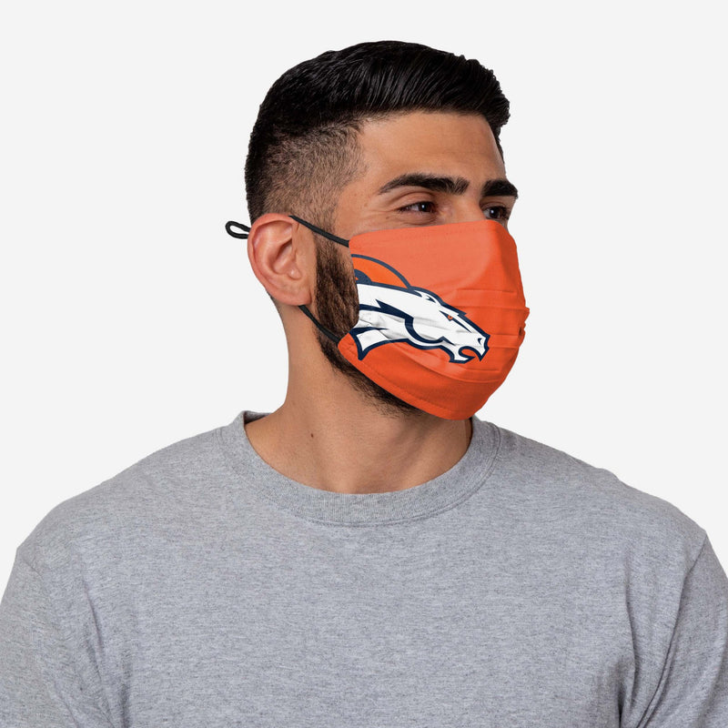 NFL Denver Broncos Face Mask On-Field Sideline, 100% Cotton - Flashpopup.com