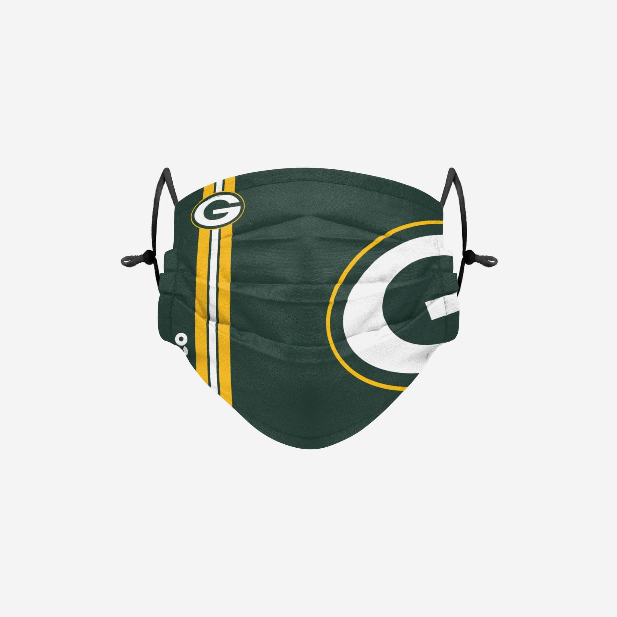 NFL Green Bay Packers Face Mask On-Field Sideline, 100% Cotton