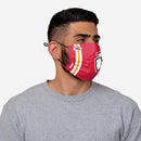 NFL Kansas City Chiefs Face Mask On-Field Sideline, 100% Cotton - Flashpopup.com