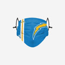 NFL Los Angeles Chargers Face Mask On-Field Sideline, 100% Cotton - Flashpopup.com