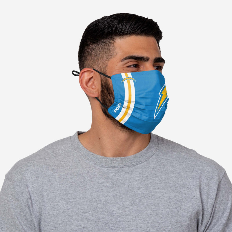 NFL Los Angeles Chargers Face Mask On-Field Sideline, 100% Cotton - Flashpopup.com