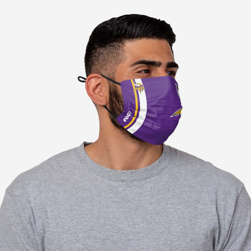 NFL Minnesota Vikings Face Mask On-Field Sideline, 100% Cotton - Flashpopup.com
