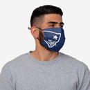 NFL New England Patriots Face Mask On-Field Sideline, 100% Cotton - Flashpopup.com