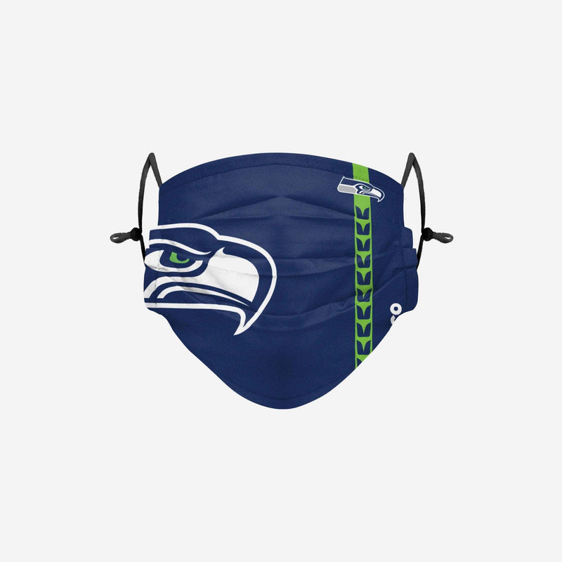 NFL Seattle Seahawks Face Mask On-Field Sideline, 100% Cotton - Flashpopup.com