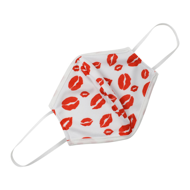 2pc Set Red Kiss Lip Washable Face Mask - Flashpopup.com