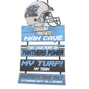 NFL 4-Panel Wooden Mancave Sign - Carolina Panthers - Flashpopup.com
