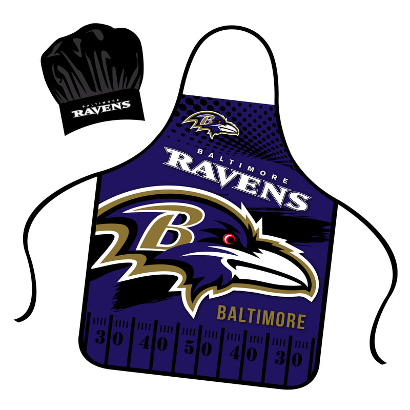 NFL Apron & Chef Hat Set - Baltimore Ravens