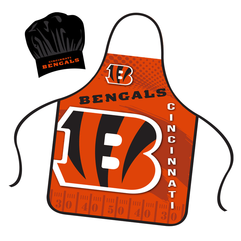 NFL Apron & Chef Hat Set - Cincinnati Bengals