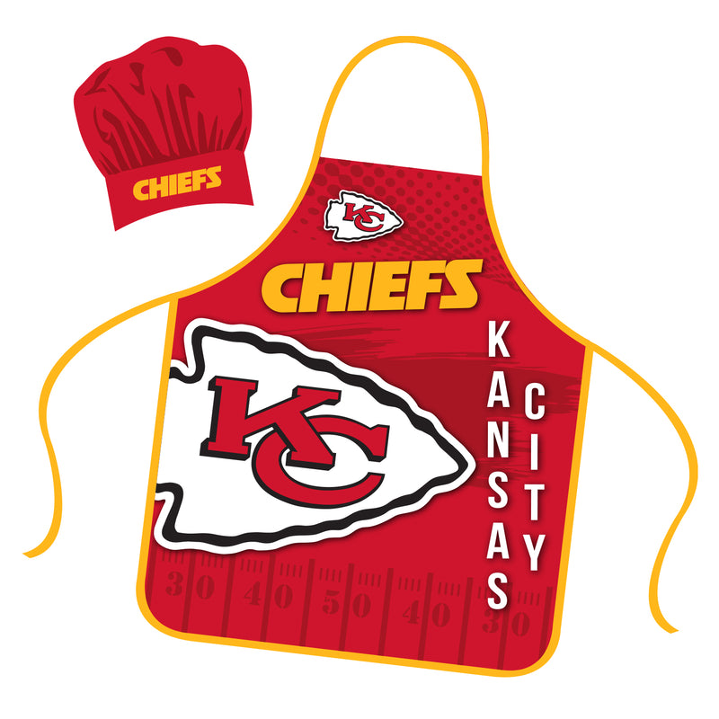 NFL Apron & Chef Hat Set - Kansas City Chiefs