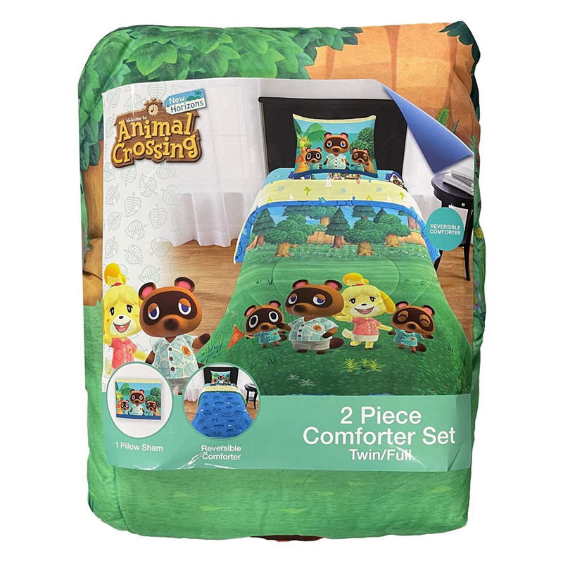 2 Piece Comforter Set - Animal Crossing - Twin/Full - Flashpopup.com