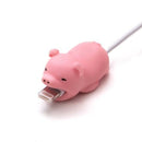 4pk iPhone Animal Biters Cable Protectors - Cute (Bunny, Pig, Turtle, Dog) - Flashpopup.com