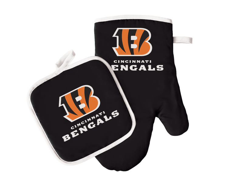 NFL Cincinnati Bengals Oven Mitt & Pot Holder Set - Flashpopup.com