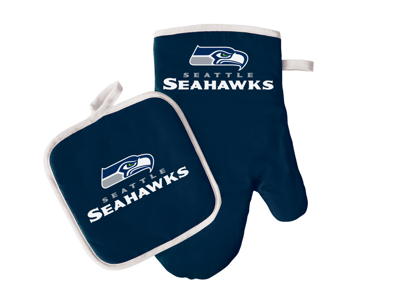 NFL Seattle Seahawks Oven Mitt & Pot Holder Set - Flashpopup.com