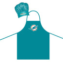 NFL Miami Dolphins Apron & Chef Hat Set - Flashpopup.com