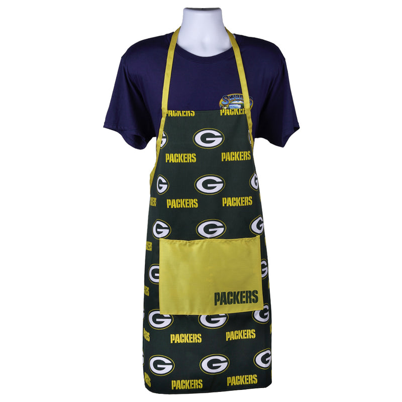NFL Green Bay Packers BBQ Chef Apron Logo Rush - Flashpopup.com