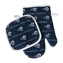 NFL Los Angeles Rams Oven Mitt & Pot Holder Set Logo Rush - Flashpopup.com