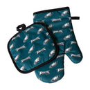 NFL Philadelphia Eagles Oven Mitt & Pot Holder Set Logo Rush - Flashpopup.com