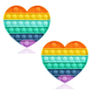 Fidget Bubble Poppers Push Toy 2 Pack Heart - Flashpopup.com