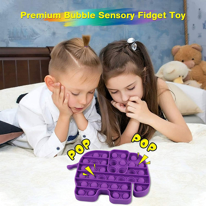 Fidget Bubble Poppers Push Toy Elephant - Flashpopup.com