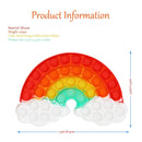 Fidget Bubble Poppers Push Toy Rainbow with Clouds - Flashpopup.com