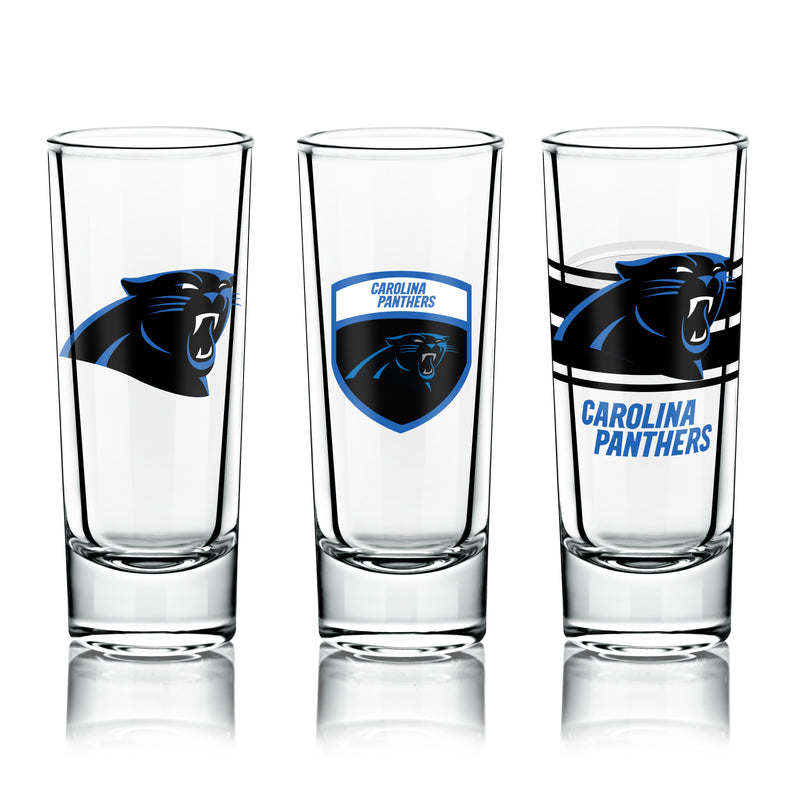 NFL Shot Glasses 6 Pack Set - Carolina Panthers