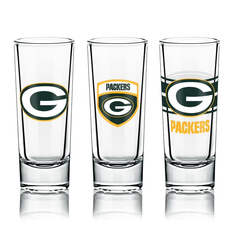 NFL Shot Glasses 6 Pack Set - Green Bay Packers